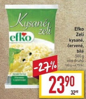 Zelí bílé kysané Efko