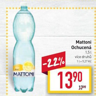 Ochucená voda Mattoni
