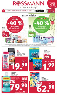 akční leták ROSSMANN drogerie 9.11.2022-22.11.2022