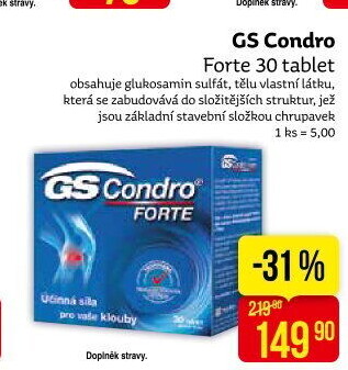 Doplněk stravy Condro Forte GS