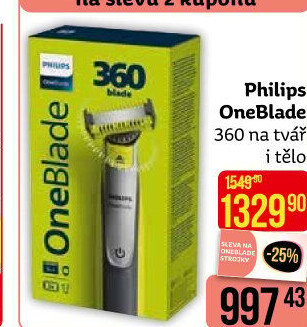 Holicí strojek Philips One Blade 360