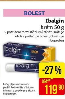 Krém proti bolesti Ibalgin