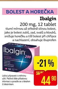 Tablety proti bolesti 200 Ibalgin