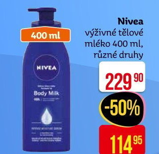 Tělová mléka Nivea