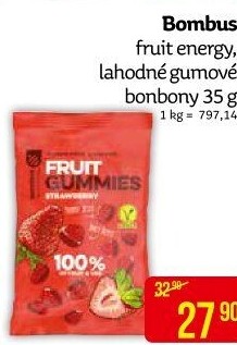 Želé bonbony fruit energy Bombus