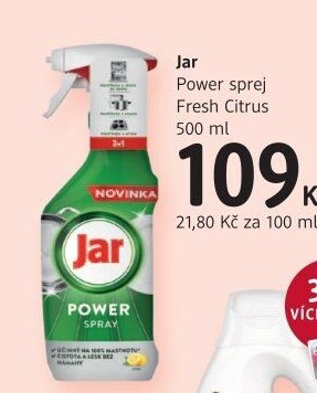 Čistič na nádobí a kuchyně ve spreji Power Jar