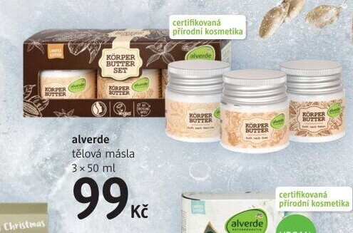 Dárková kazeta tělových másel Alverde