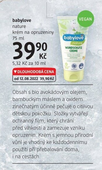 Krém na opruzeniny Babylove Nature