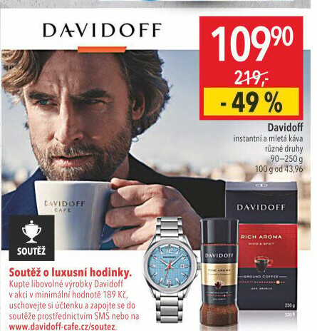 Instantní káva Espresso 57 Davidoff Grand Cuvée