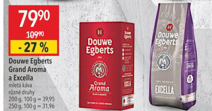 Mletá káva Grand Aroma Douwe Egberts