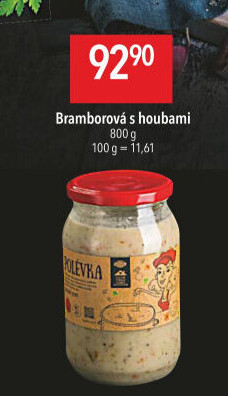 Bramborová polévka s houbami Globus