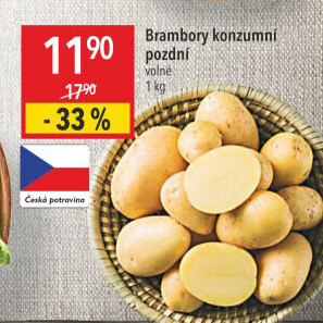 Brambory konzumní pozdní