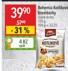 Brambůrky kotlíkové Bohemia Chips