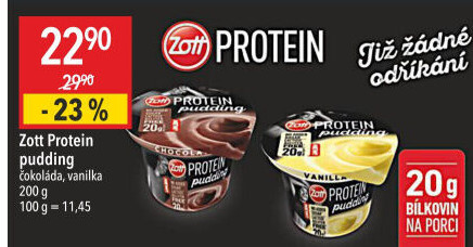 Dezert pudink protein Zott
