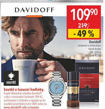 Instantní káva Espresso 57 Davidoff Grand Cuvée
