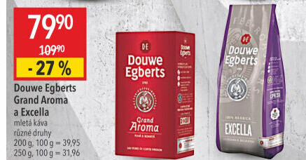 Mletá káva Grand Aroma Douwe Egberts