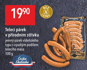 Párky s telecím masem Globus