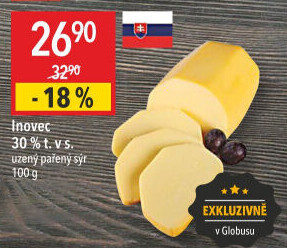Sýr uzený pařený 30% Inovec