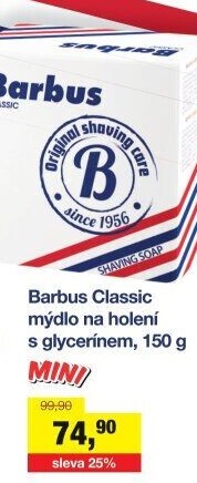 Mýdlo na holení Barbus