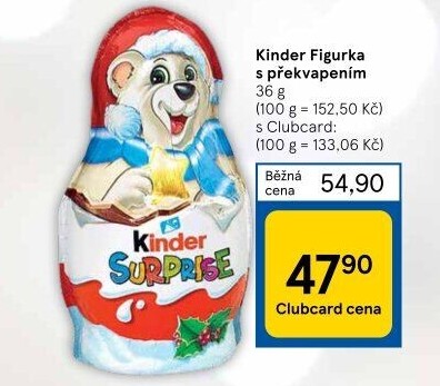 Čokoládová figurka s překvapením Kinder Surprise