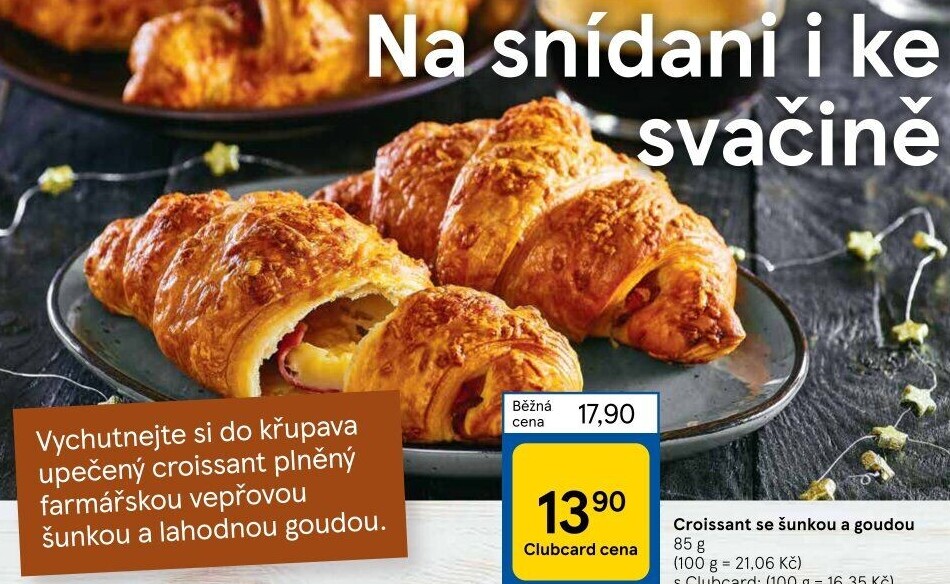 Croissant se slanou náplní