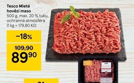Hovězí mleté maso Tesco