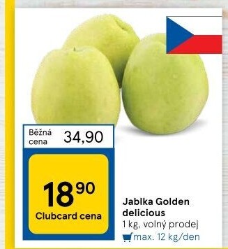 Jablka Golden Delicious