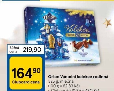 Kolekce vánoční rodinná Orion