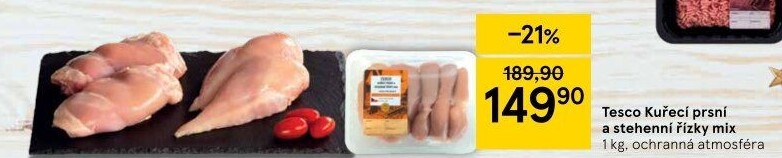 Kuřecí řízky mix Tesco