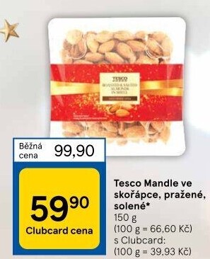 Mandle ve skořápce Tesco