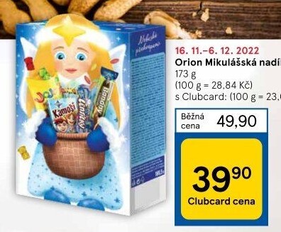 Mikulášská nadílka Orion