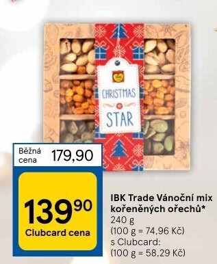 Ořechy Veselé Vánoce IBK trade