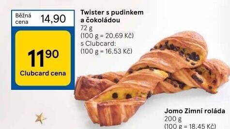 Pečivo sladké Twister
