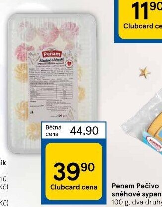Pečivo sněhové sypané Penam