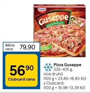 Pizza mražená Guseppe Dr. Oetker