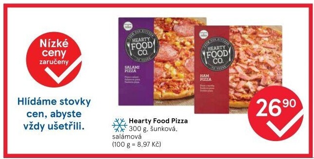 Pizza mražená Hearty Food Co Tesco