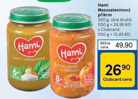 Příkrm masozeleninový Hami