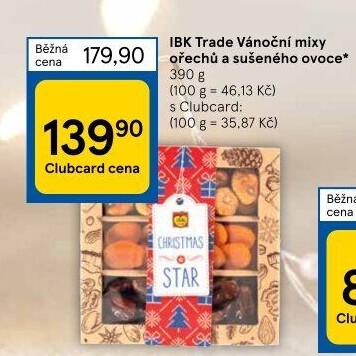 Směs sušeného ovoce a ořechů IBK trade