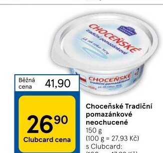 Tradiční pomazánkové Choceňské