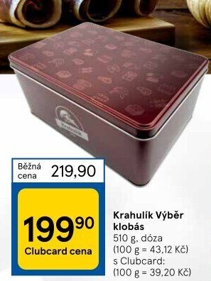 Výběr klobás Krahulík - dóza