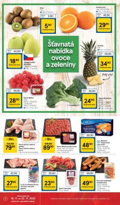 akční leták Tesco 16.11.2022-22.11.2022