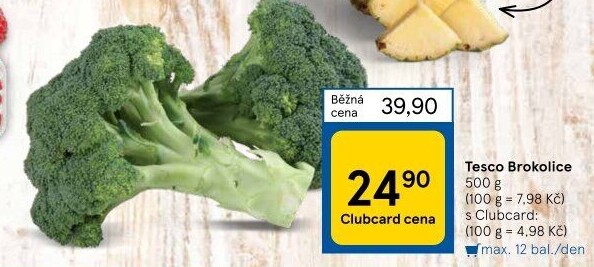 Brokolice Tesco