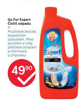 Čistič odpadů gelový Go for Expert