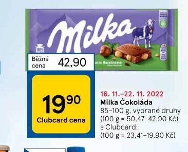 Čokoláda Milka