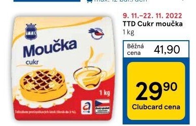Cukr moučka TTD