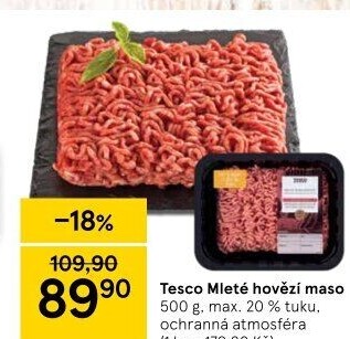 Hovězí mleté maso Tesco