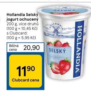 Ochucený jogurt selský Hollandia