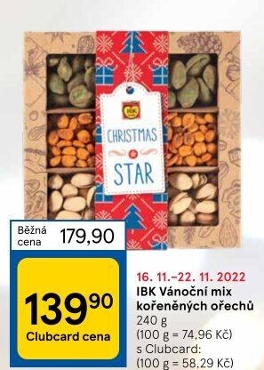 Ořechy Veselé Vánoce IBK trade
