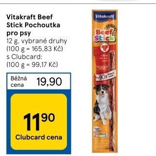 Pamlsky pro psy Beef Stick Vitakraft