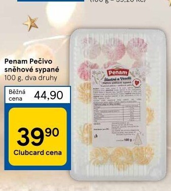 Pečivo sněhové sypané Penam